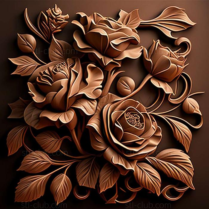 3D model roses (STL)